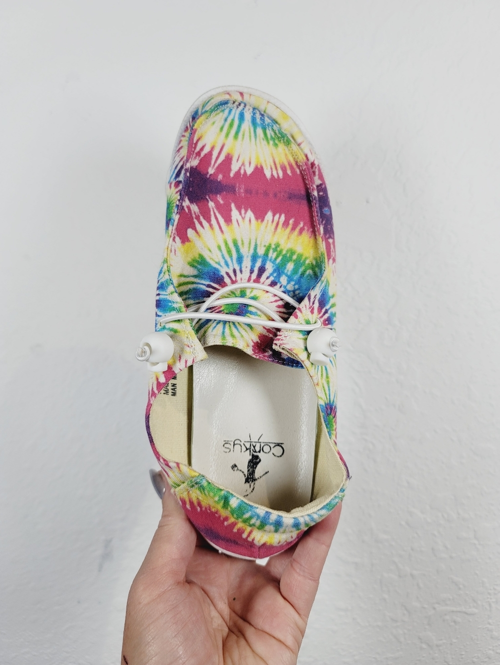 Corkys KAYAK Tie-Dye Boat Shoe, Size 7